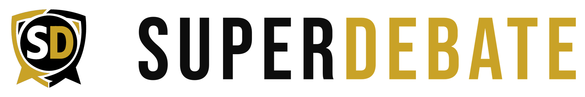 SuperDebate full logo for light backgrounds